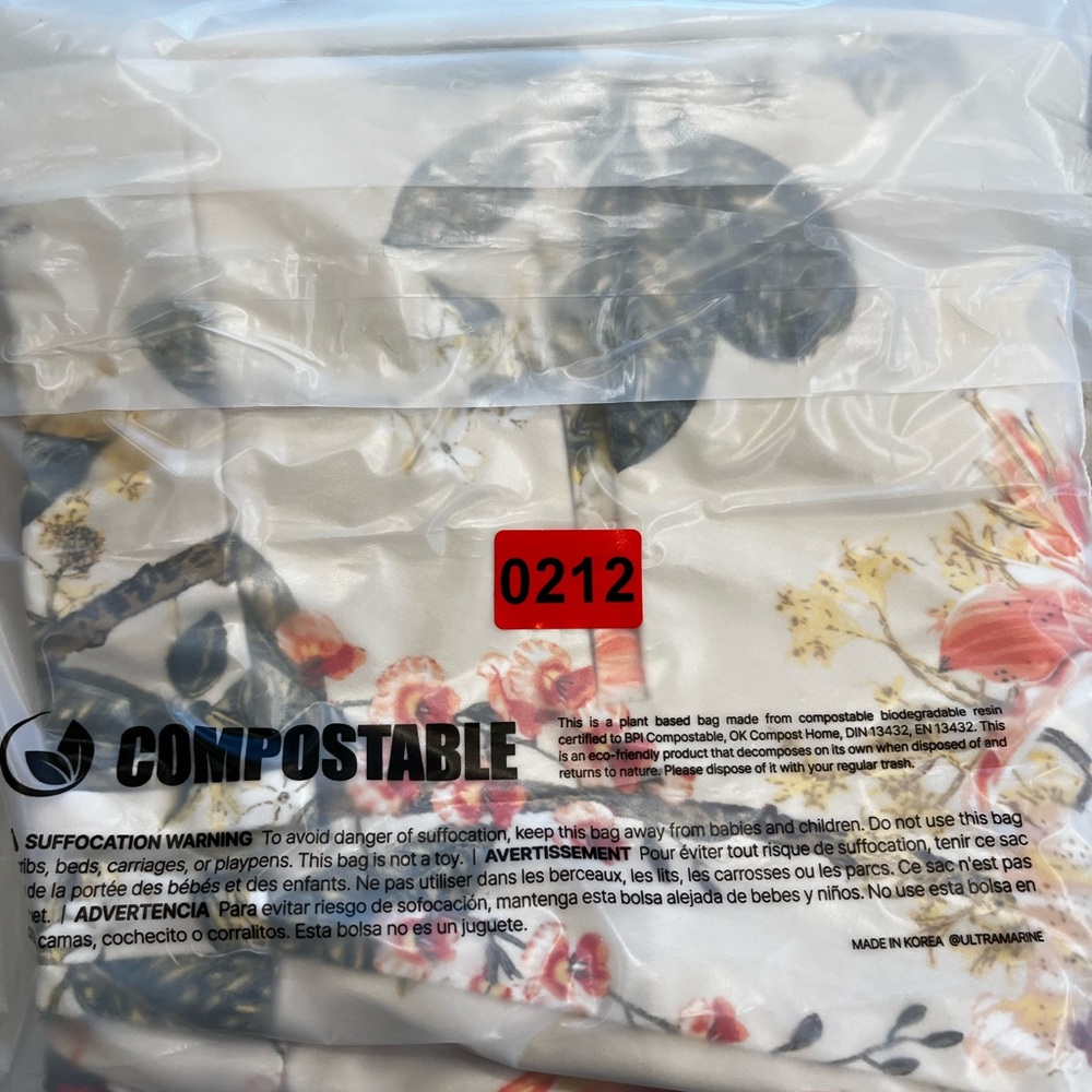 H&M Beige Floral Cigarette Pants Size 10 Petite - Picture 9 of 9